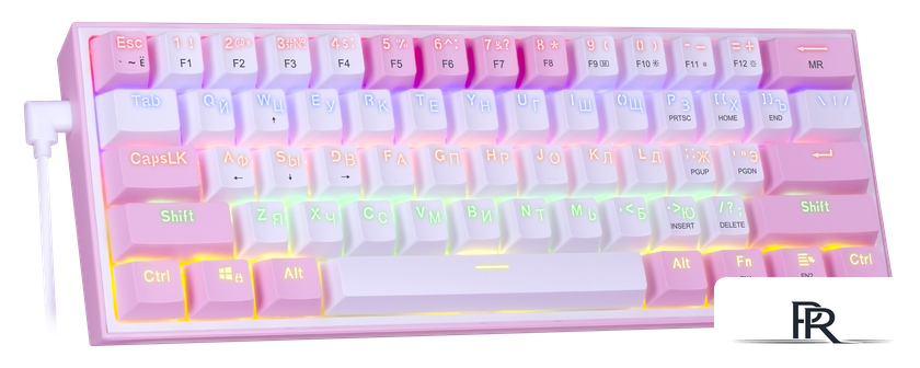 Клавиатура Redragon Fizz (розовый/белый) - Изображение №6 — Интернет-магазин ПроЗаказ