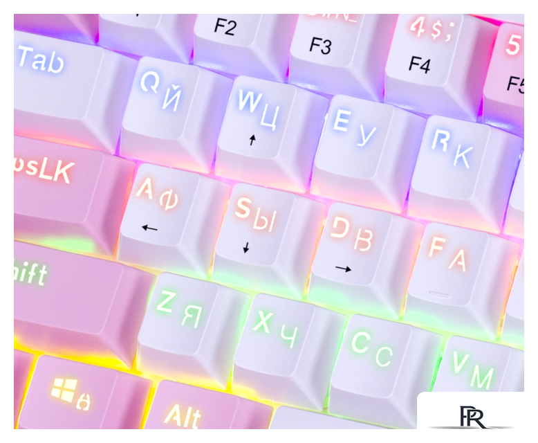 Клавиатура Redragon Fizz (розовый/белый) - Изображение №2 — Интернет-магазин ПроЗаказ