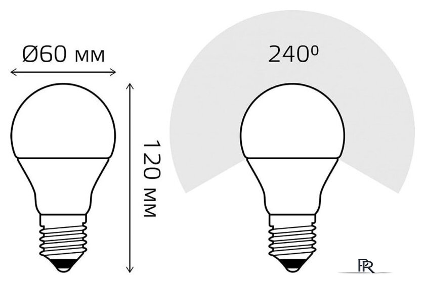 Светодиодная лампочка Gauss LED Elementary A60 15W E27 6500K 23235 - Изображение №6 — Интернет-магазин ПроЗаказ