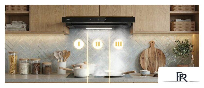 Кухонная вытяжка Kernau KTH 10.360 B Glass - Изображение №3 — Интернет-магазин ПроЗаказ