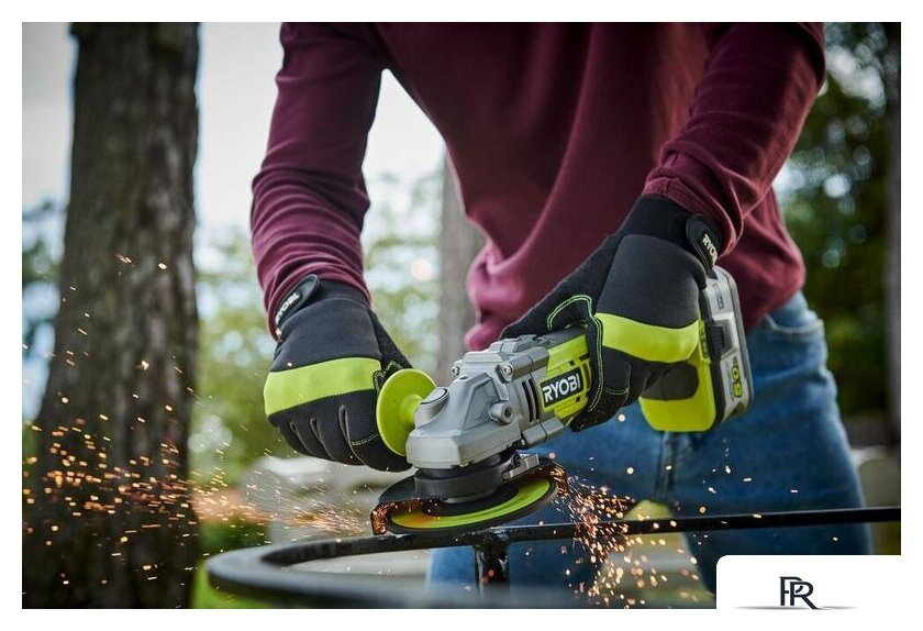 Угловая шлифмашина Ryobi R18AG7-140S (с 1-м АКБ) - Изображение №5 — Интернет-магазин ПроЗаказ