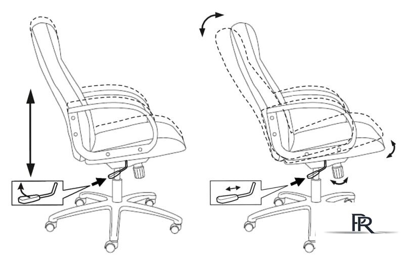 Офисное кресло Бюрократ T-898AXSN/3C1GR (серый) - Изображение №7 — Интернет-магазин ПроЗаказ