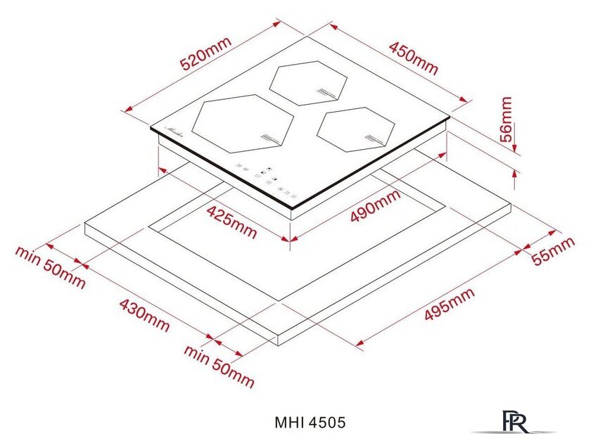 Варочная панель Monsher MHI 4505 - Изображение №5 — Интернет-магазин ПроЗаказ