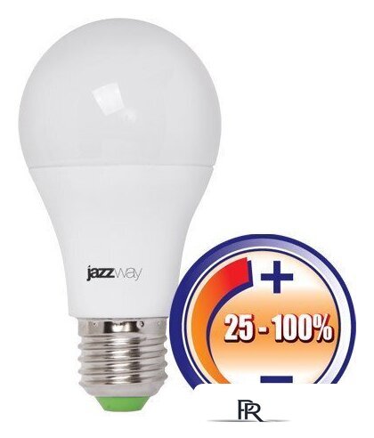 Светодиодная лампочка JAZZway PLED-DIM A60 E27 12 Вт 3000 К (диммируемая) [A60 12w 3000K] - Изображение №1 — Интернет-магазин ПроЗаказ