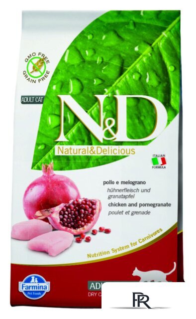 Сухой корм для кошек Farmina N&D Grain Free Cat Chicken & Pomegranate Adult 5 кг - Изображение №1 — Интернет-магазин ПроЗаказ