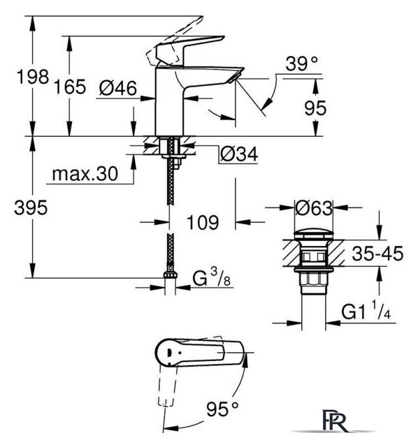 Смеситель Grohe Start S 235512432 - Изображение №5 — Интернет-магазин ПроЗаказ