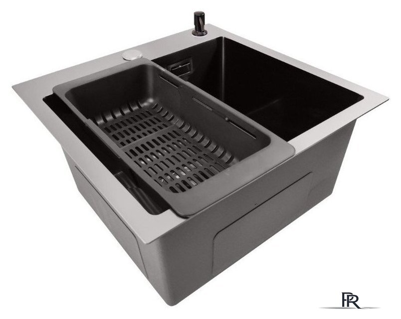 Кухонная мойка Stellar E4444NB (нано черный) - Изображение №4 — Интернет-магазин ПроЗаказ