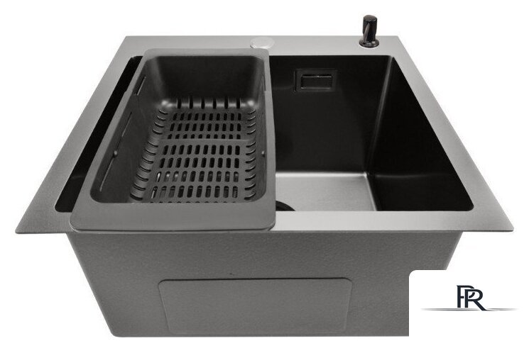 Кухонная мойка Stellar E4444NB (нано черный) - Изображение №2 — Интернет-магазин ПроЗаказ