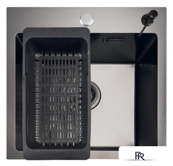 Кухонная мойка Stellar E4444NB (нано черный) - Изображение №1 — Интернет-магазин ПроЗаказ