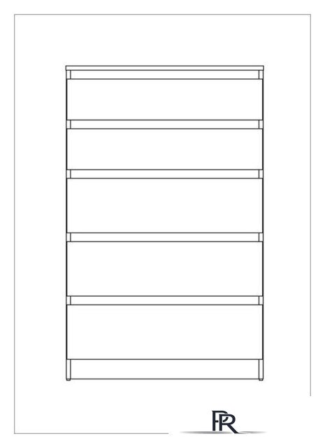 Комод Mio Tesoro Кастор 5 ящиков 2.03.02.070.3 (дуб сонома) - Изображение №5 — Интернет-магазин ПроЗаказ