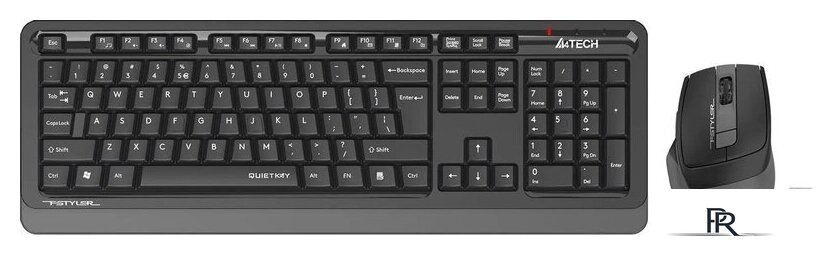 Офисный набор A4Tech Fstyler FGS1035Q (черный/серый) - Изображение №2 — Интернет-магазин ПроЗаказ