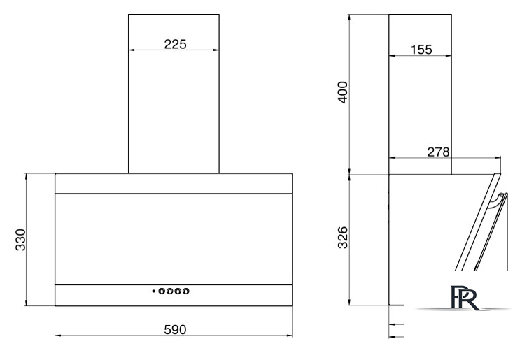 Кухонная вытяжка Elikor Титан 60П-430-К3Д (белый/белый) - Изображение №2 — Интернет-магазин ПроЗаказ