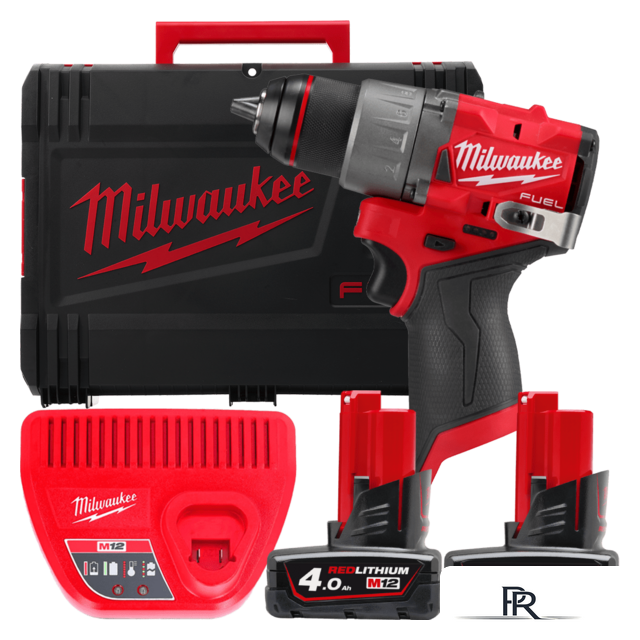 Дрель-шуруповерт Milwaukee M12 FUEL M12FDD2-402X 4933479874 (с 2-мя АКБ 4 Ач, кейс) - Изображение №1 — Интернет-магазин ПроЗаказ