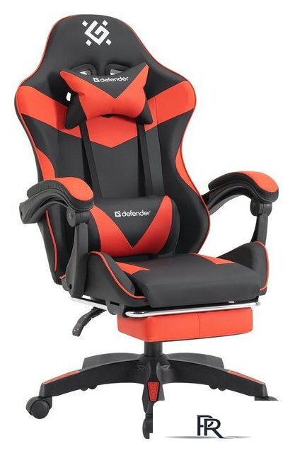 Игровое (геймерское) кресло Defender Tornado (черный/красный) - Изображение №1 — Интернет-магазин ПроЗаказ