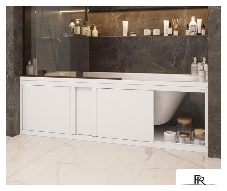 Фронтальный экран под ванну Onika Одио 150 515017 (белый) - Изображение №1 — Интернет-магазин ПроЗаказ