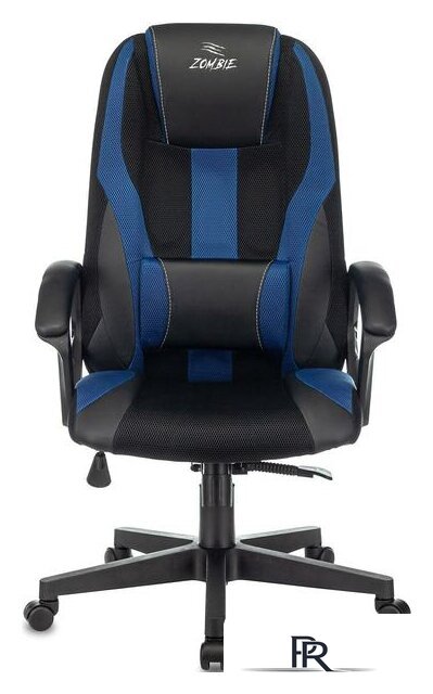 Игровое (геймерское) кресло Zombie 9 (черный/синий) - Изображение №2 — Интернет-магазин ПроЗаказ