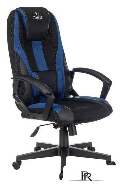 Игровое (геймерское) кресло Zombie 9 (черный/синий) - Изображение №1 — Интернет-магазин ПроЗаказ