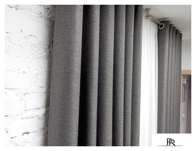 Штора Модный текстиль 01L1 112MT391019 (250x210, темно-серый) - Изображение №6 — Интернет-магазин ПроЗаказ