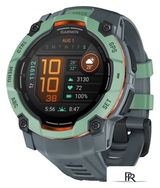 Умные часы Garmin Instinct 3 50 мм (зеленый) - Изображение №1 — Интернет-магазин ПроЗаказ