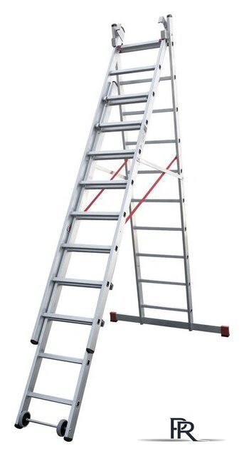 Лестница-стремянка Новая высота NV 523 трёхсекционная индустриальная 3x10 ступеней - Изображение №5 — Интернет-магазин ПроЗаказ