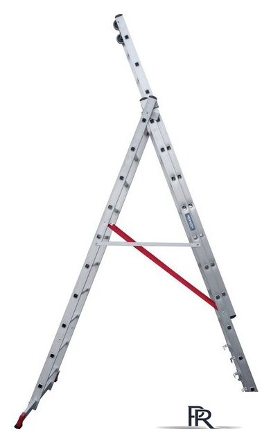 Лестница-стремянка Новая высота NV 523 трёхсекционная индустриальная 3x10 ступеней - Изображение №4 — Интернет-магазин ПроЗаказ