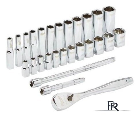 Набор трещотка с головками Milwaukee 4932471864 (28 предметов) - Изображение №3 — Интернет-магазин ПроЗаказ