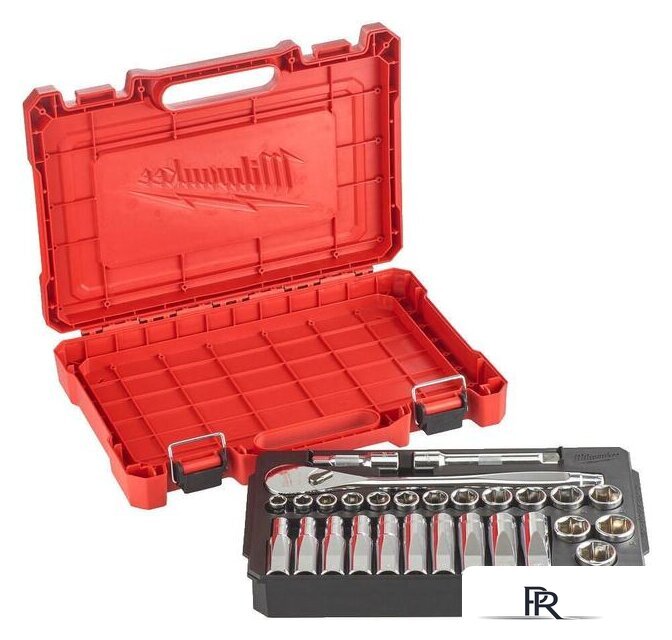 Набор трещотка с головками Milwaukee 4932471864 (28 предметов) - Изображение №1 — Интернет-магазин ПроЗаказ