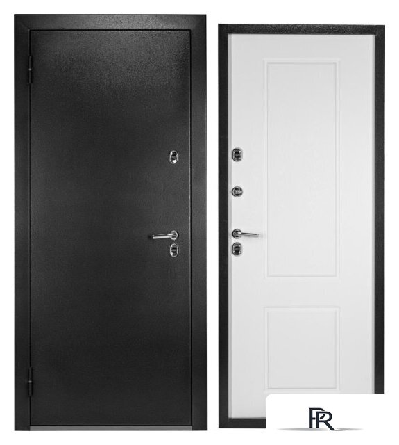 Металлическая дверь Guard Термо MG109 96x205 левая (черное серебро/белый ясень) - Изображение №1 — Интернет-магазин ПроЗаказ