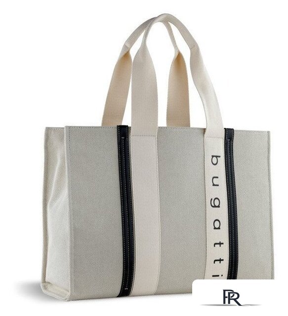 Женская сумка Bugatti Ambra 49539050 (бежевый/черный) - Изображение №2 — Интернет-магазин ПроЗаказ