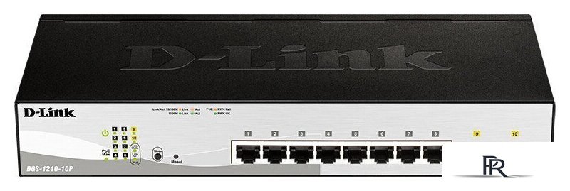 Управляемый коммутатор 2-го уровня D-Link DGS-1210-10P/FL2A - Изображение №1 — Интернет-магазин ПроЗаказ