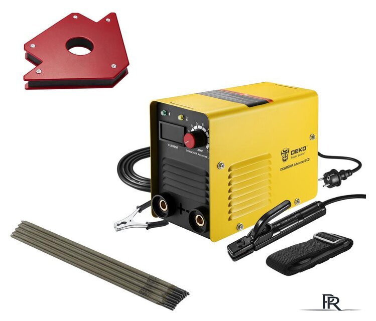 Сварочный инвертор Deko DKWM200A LCD Advanced 051-4683 (с набором для сварки) - Изображение №1 — Интернет-магазин ПроЗаказ