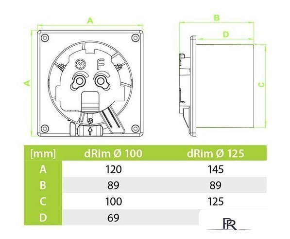 Осевой вентилятор airRoxy dRim 125DTS-C159 - Изображение №3 — Интернет-магазин ПроЗаказ