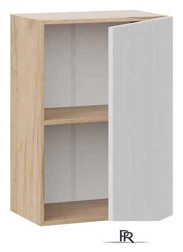 Шкаф навесной Трия Кимберли 1ВВ5 с одной дверью (дуб крафт золотой/сноу) - Изображение №2 — Интернет-магазин ПроЗаказ