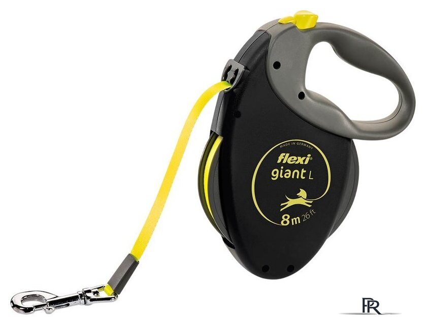 Поводок-рулетка Flexi Giant 8 м 15568 (L, черный) - Изображение №1 — Интернет-магазин ПроЗаказ