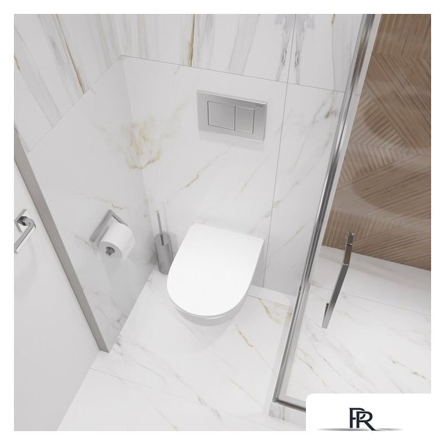 Унитаз подвесной Lauter Sulzdorf с микролифтом и кнопкой смыва 219704F (белый/черный) - Изображение №30 — Интернет-магазин ПроЗаказ