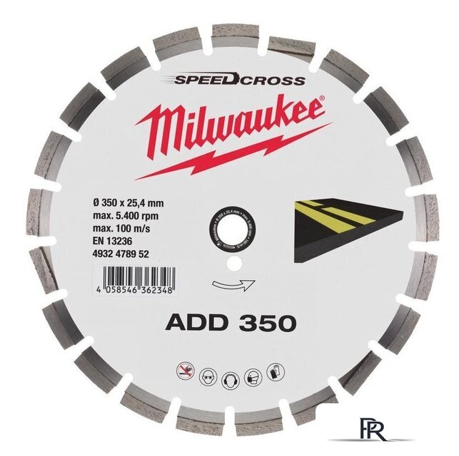 Отрезной диск алмазный  Milwaukee Speedcross ADD 350 мм 4932478952 - Изображение №1 — Интернет-магазин ПроЗаказ