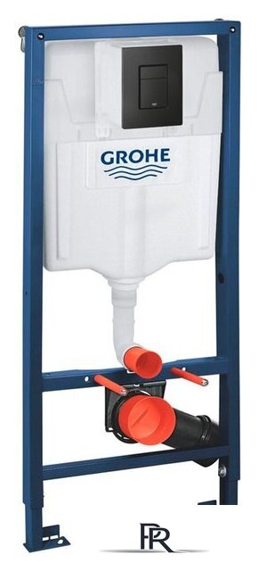 Унитаз подвесной Lauter Longer 2110822 + GROHE Solido 38811KF0 с кнопкой (прямоугольная, черный) - Изображение №15 — Интернет-магазин ПроЗаказ