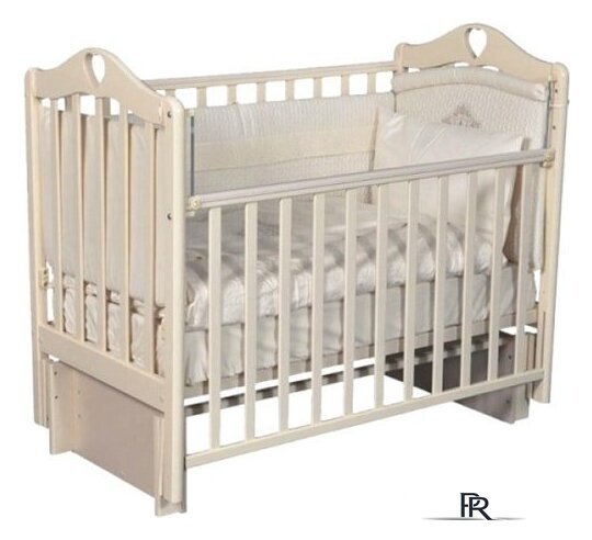 Классическая детская кроватка Антел Каролина-3/5 (слоновая кость) - Изображение №3 — Интернет-магазин ПроЗаказ