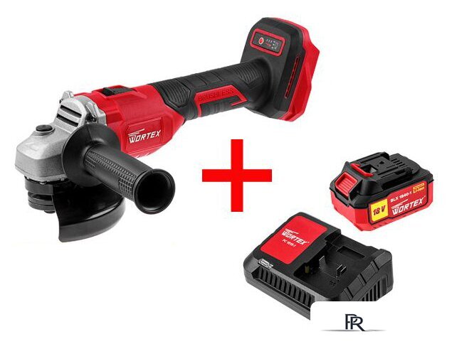 Угловая шлифмашина Wortex LX CAG 1812-1 E 0329192 (с 1-им АКБ) - Изображение №1 — Интернет-магазин ПроЗаказ