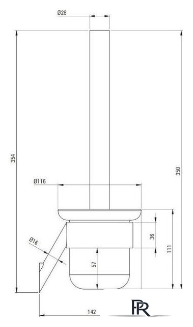 Ершик для унитаза Deante Silia ADI 0711 - Изображение №2 — Интернет-магазин ПроЗаказ