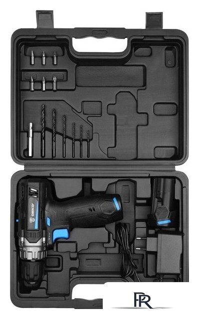 Дрель-шуруповерт Deko ZKCD12 SET6 084-1040 (с 2-мя АКБ, кейс) - Изображение №2 — Интернет-магазин ПроЗаказ