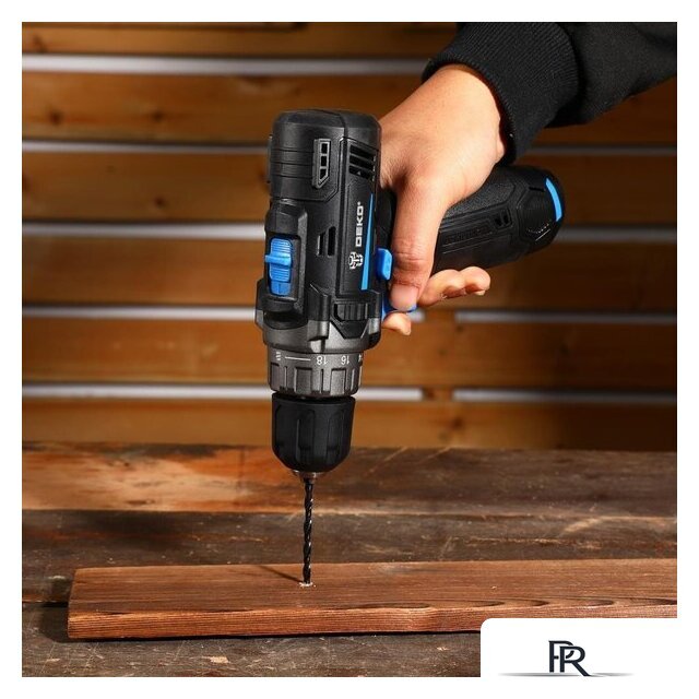 Дрель-шуруповерт Deko ZKCD12 SET6 084-1040 (с 2-мя АКБ, кейс) - Изображение №5 — Интернет-магазин ПроЗаказ