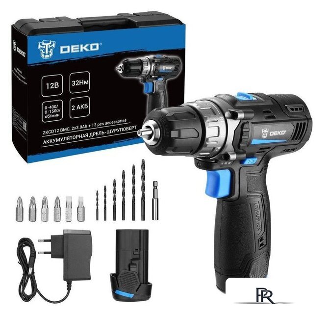 Дрель-шуруповерт Deko ZKCD12 SET6 084-1040 (с 2-мя АКБ, кейс) - Изображение №1 — Интернет-магазин ПроЗаказ