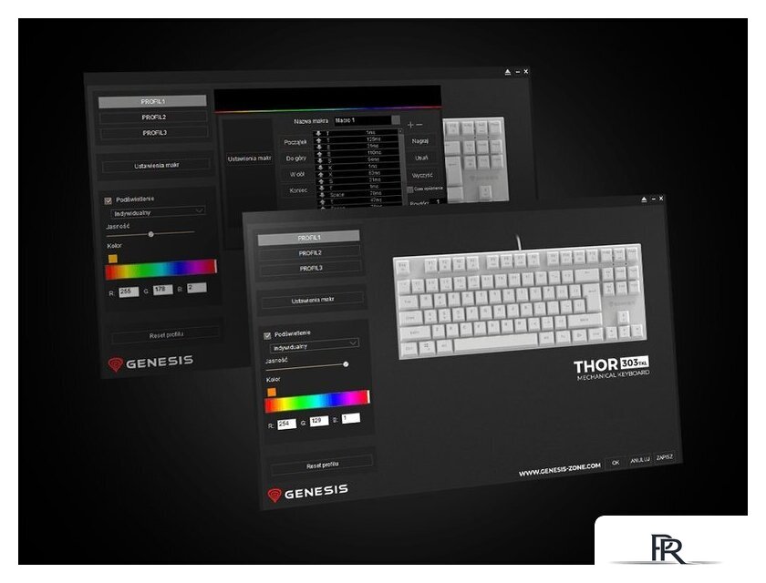 Клавиатура Genesis Thor 303 TKL RGB (белый, нет кириллицы) - Изображение №12 — Интернет-магазин ПроЗаказ