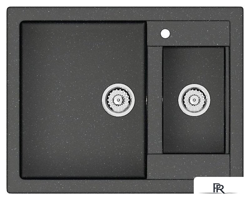 Кухонная мойка MARRBAXX Карельский камень модель 19/Q4 (черный) - Изображение №1 — Интернет-магазин ПроЗаказ