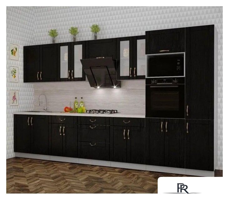 Готовая кухня Интерлиния Мила Крафт 3.6 (дуб английский) - Изображение №2 — Интернет-магазин ПроЗаказ