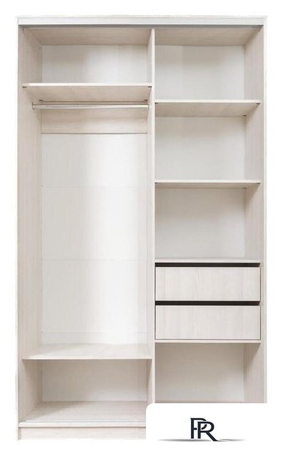 Шкаф-купе Рэйгрупп 120450 YYX Elgon РГ-12.03 (ясень снежный/хром) - Изображение №2 — Интернет-магазин ПроЗаказ