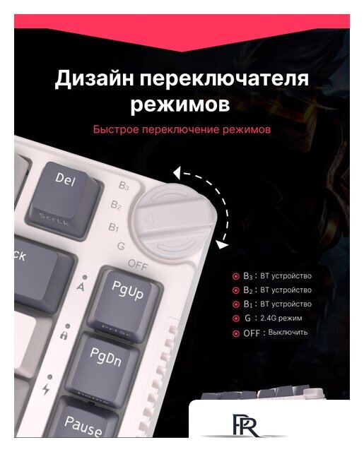 Клавиатура Royal Kludge RK-H81 RGB White Night (RK Cyan) - Изображение №11 — Интернет-магазин ПроЗаказ