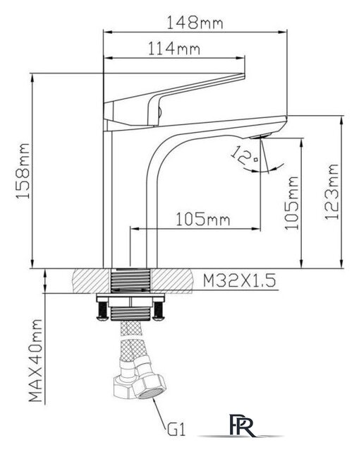 Смеситель AV Engineering AVWIN1-BL165-110 - Изображение №2 — Интернет-магазин ПроЗаказ