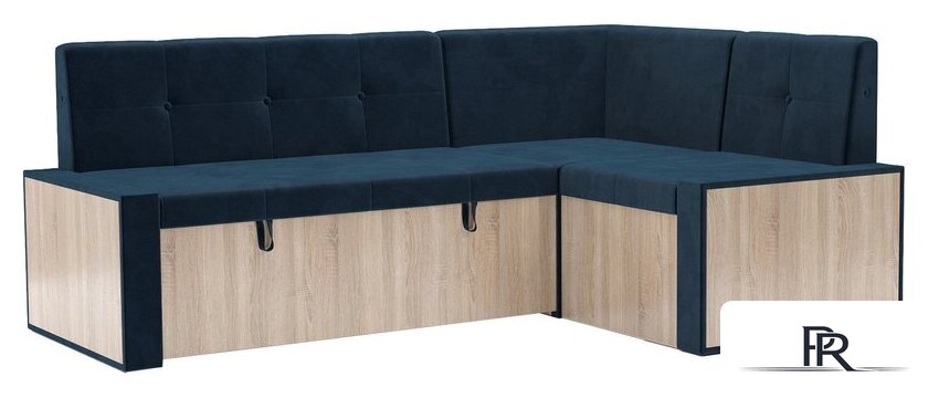 Угловой диван Мебель-АРС Таллин 191x83x121 (темно-синий Luna 034) - Изображение №1 — Интернет-магазин ПроЗаказ